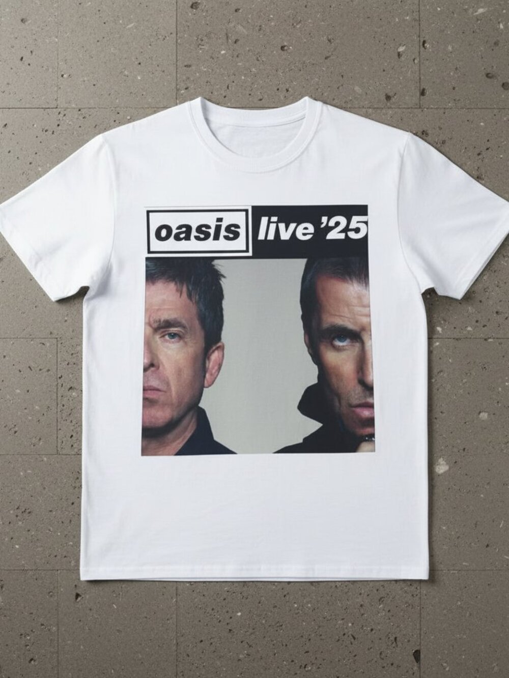 Oasis Live ’25 Graphic Tee | Retro Britpop Band Inspired Unisex Shirt
